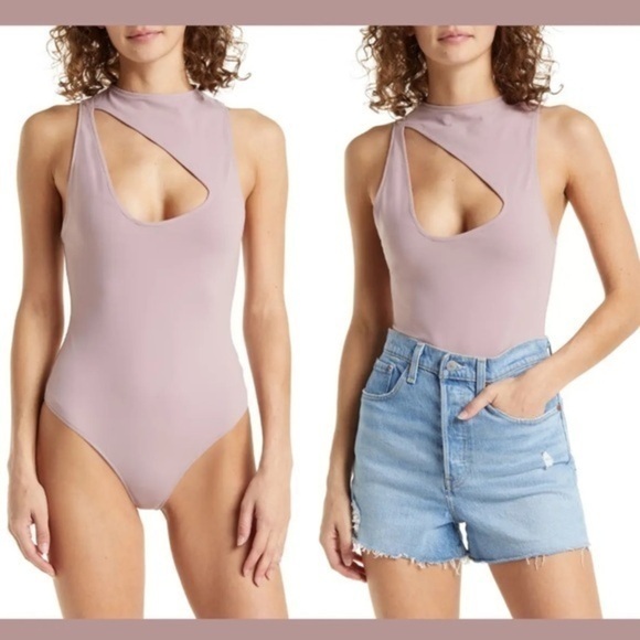 NWOT Free People Intimately Free Keep It Going Cut Out Bodysuit size S - Picture 1 of 13